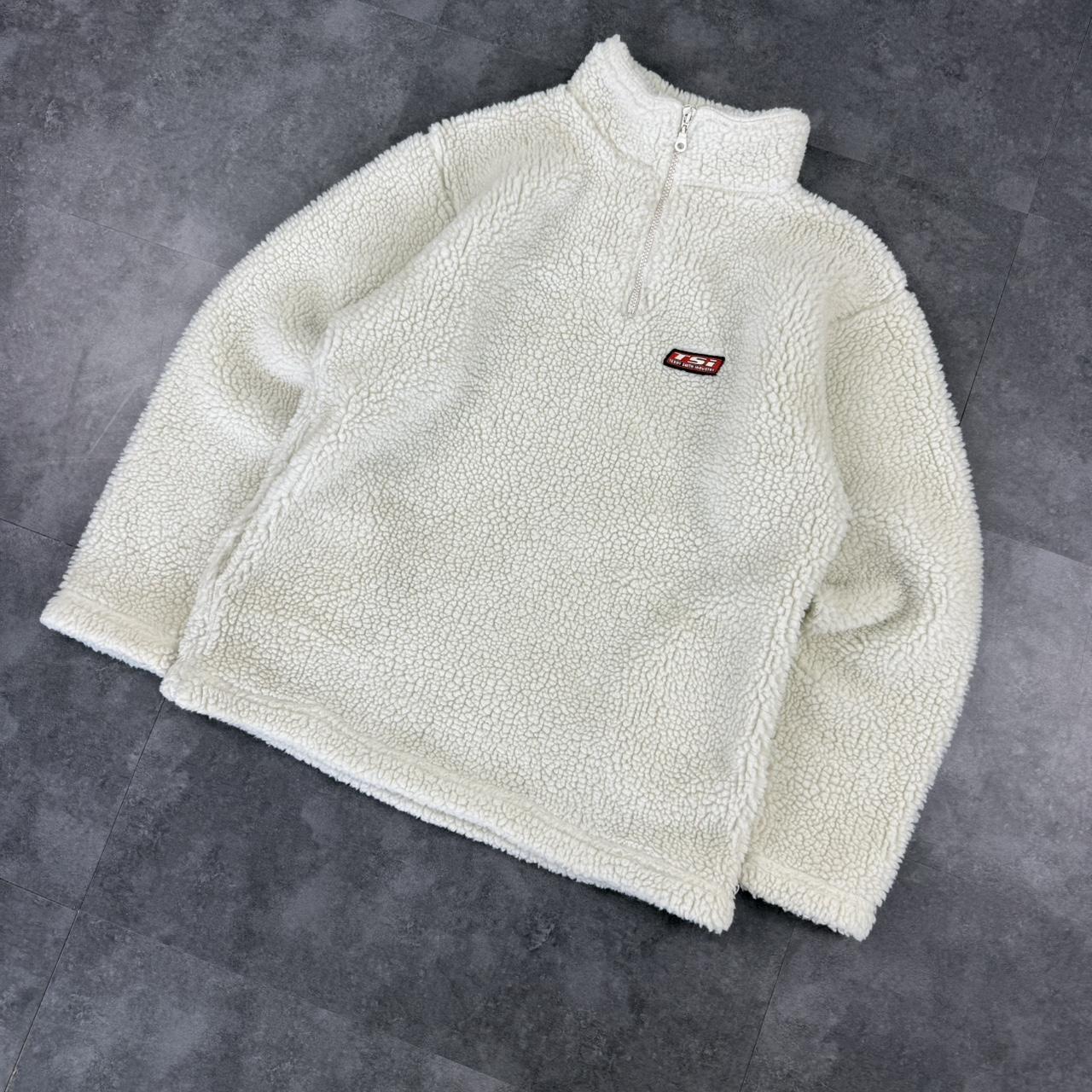 Teddy Smith Industries vintage 2000s Sherpa 1/4 zip snowboarder fleece