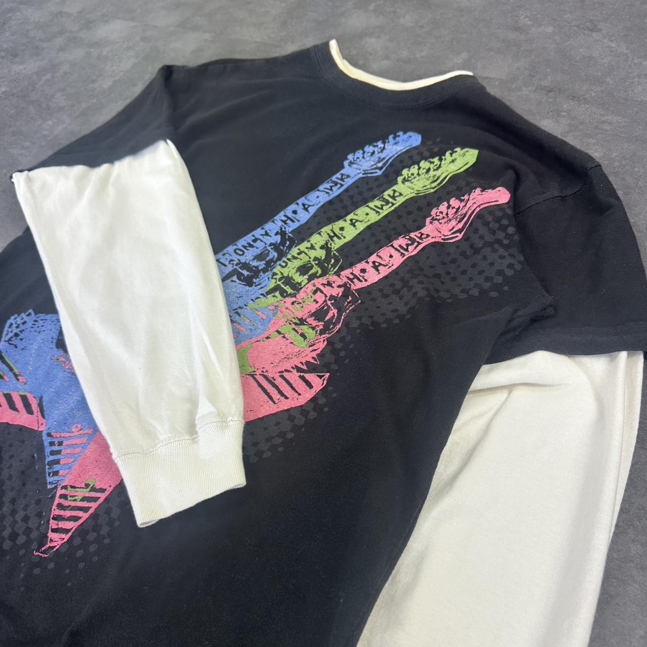 Guitar Hero Style T 2000s Print Japanese Logo graphic T shirt