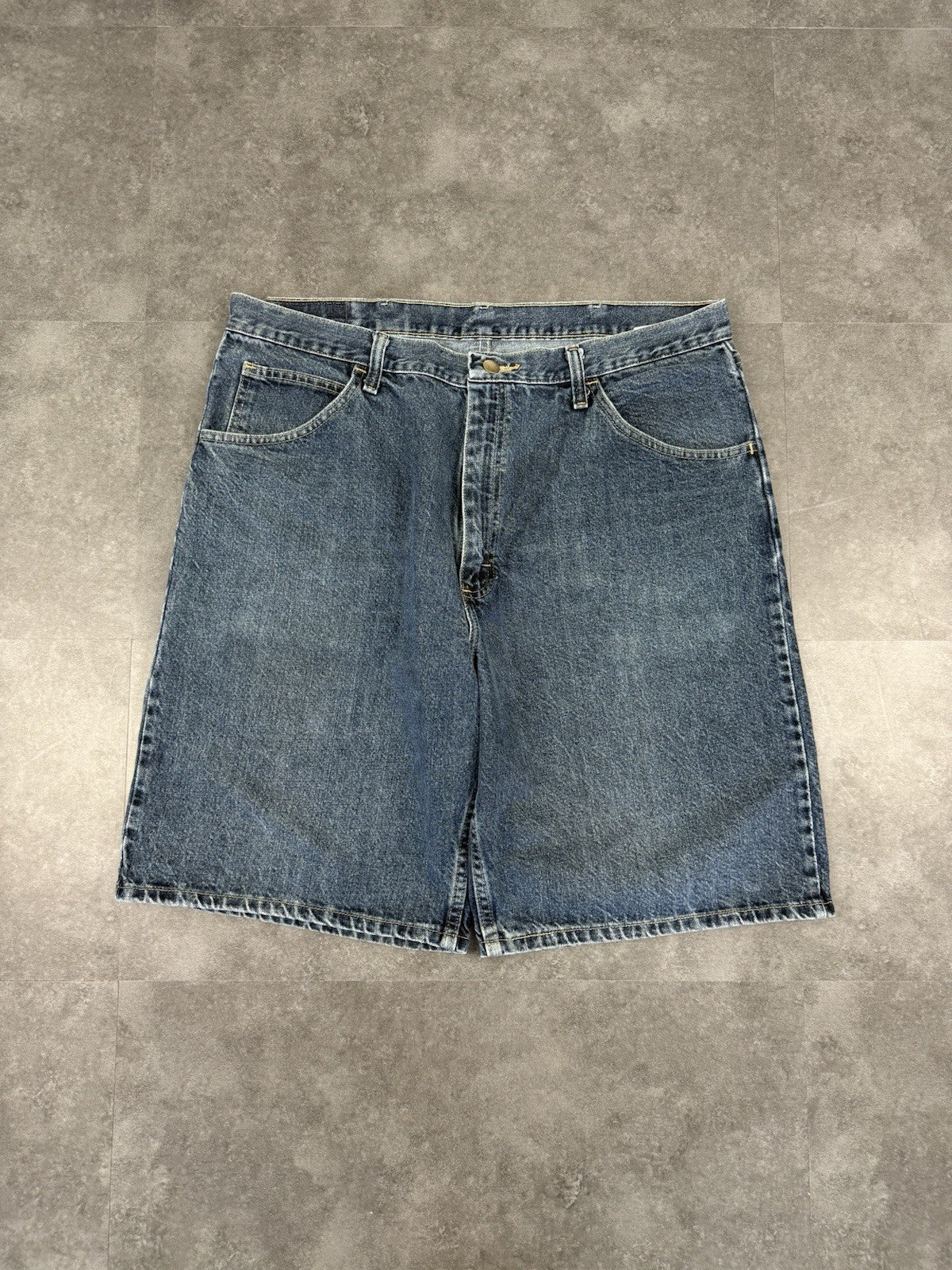 Wrangler Vintage Baggy Jorts 90s Y2K Denim Jeans Shorts Skater Workwear 38W