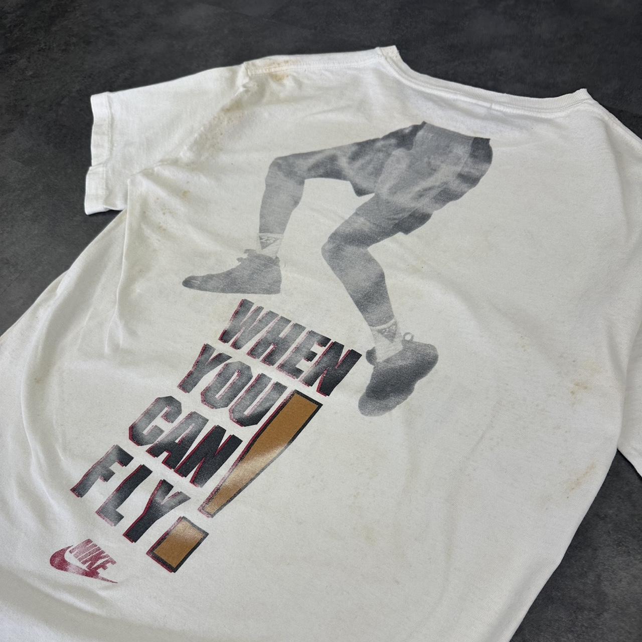 Nike T 2000s Y2K logo print Michael Jordan why drive graphic T shirt