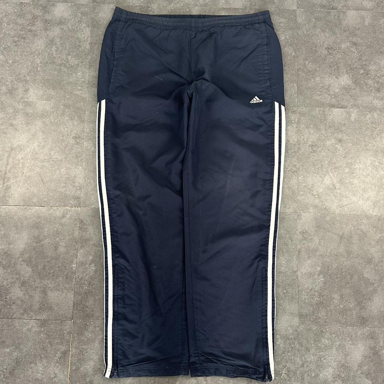 Adidas 2000s baggy vintage sportswear adjustable track pants
