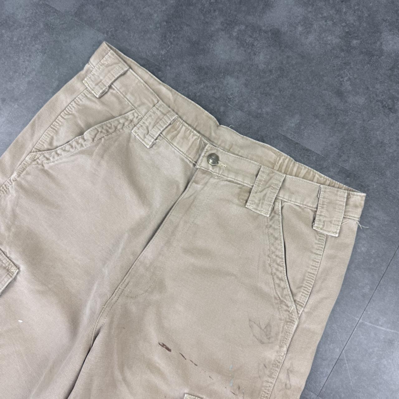 Carhartt 2000s dungaree workwear comfort fit cargo shorts