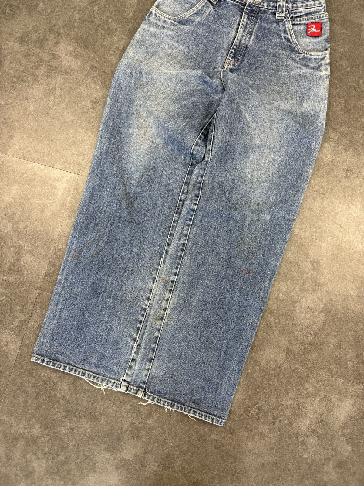Sir Benni Miles 2000s Hip Hop Baggy Jeans 90s Y2K Vintage Paint Skate Jeans 31W
