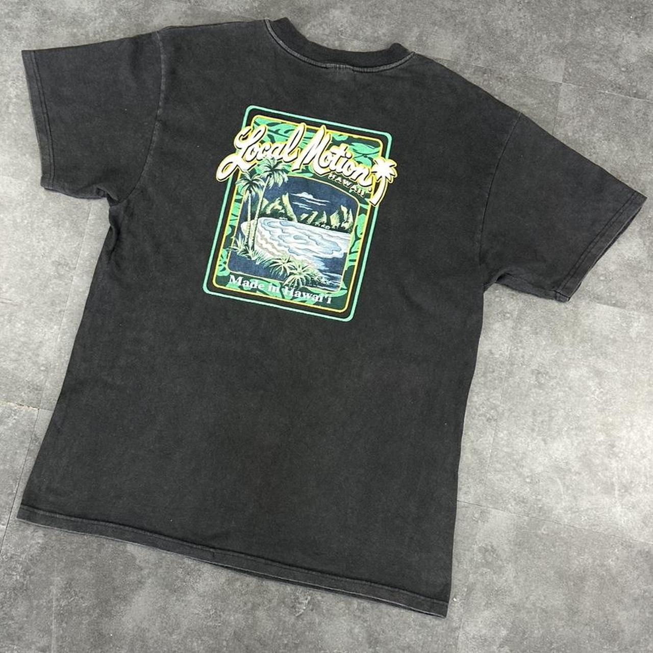 Hanes Beefy T 2000s Surfer Local Motion Print graphic T shirt
