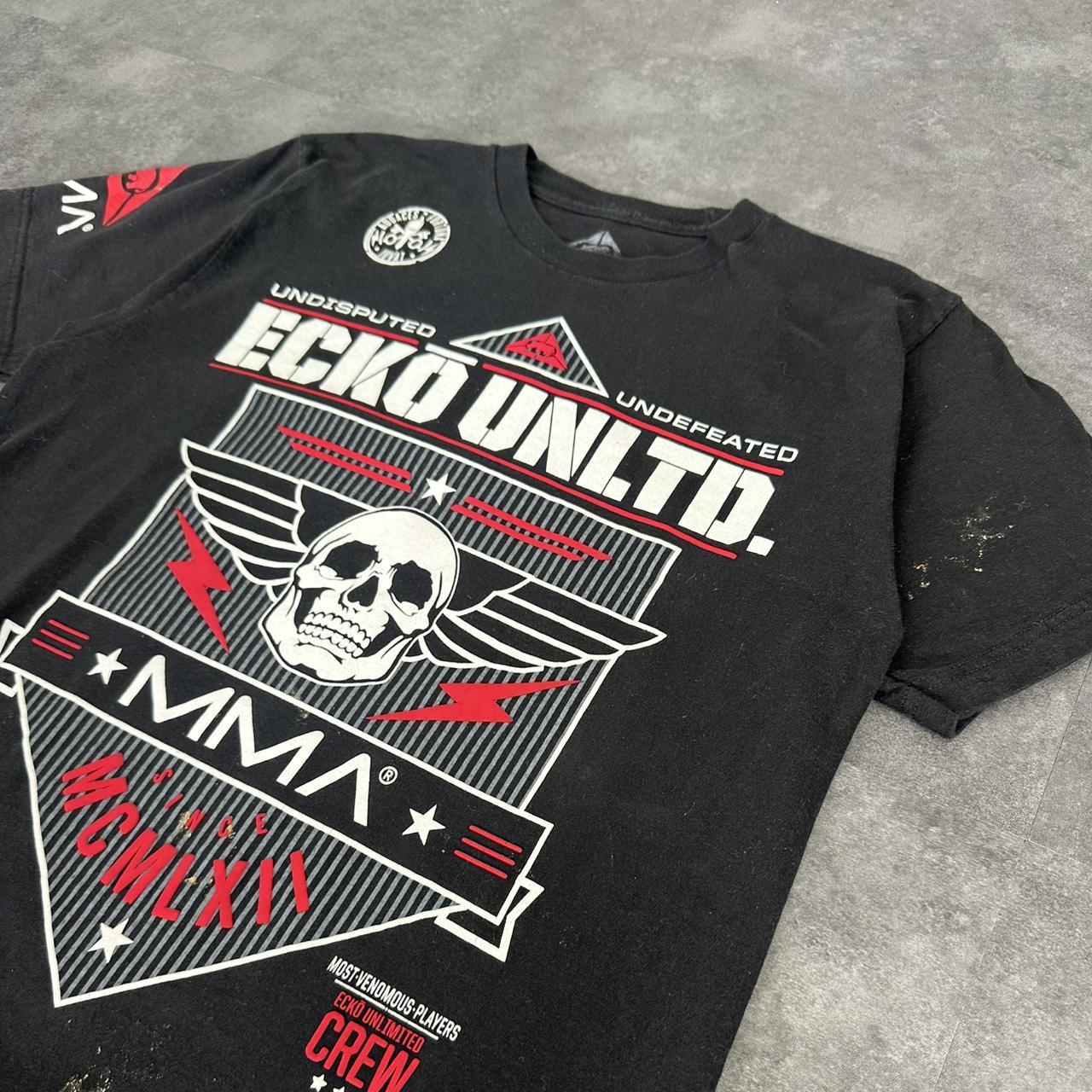 Ecko Unltd T 2000s Y2K logo print MMA undefeated graphic T shirt