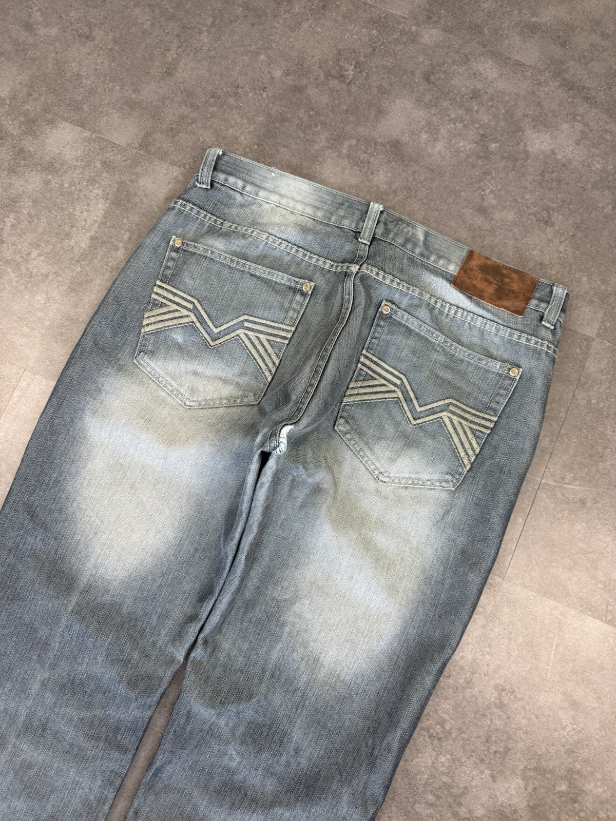 Old Skool 2000s Hip Hop Grunge Baggy Jeans 90s Y2K Vintage Skate Jeans 36W