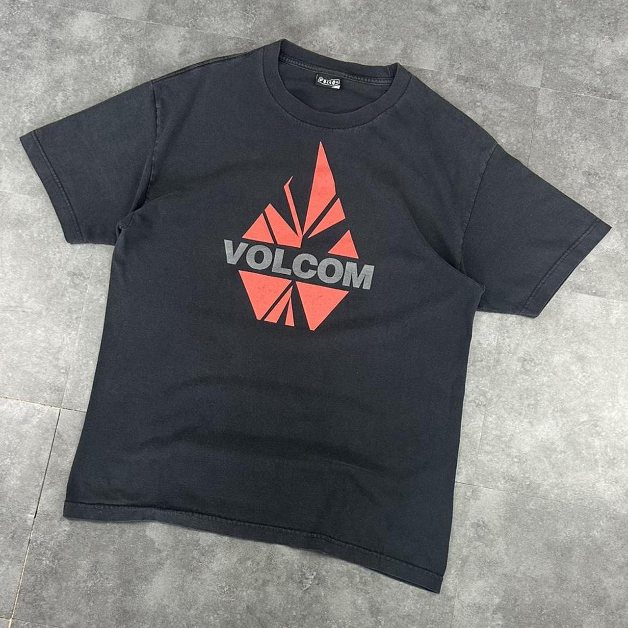 Volcom T 2000s Print Logo Red design graphic T shirt