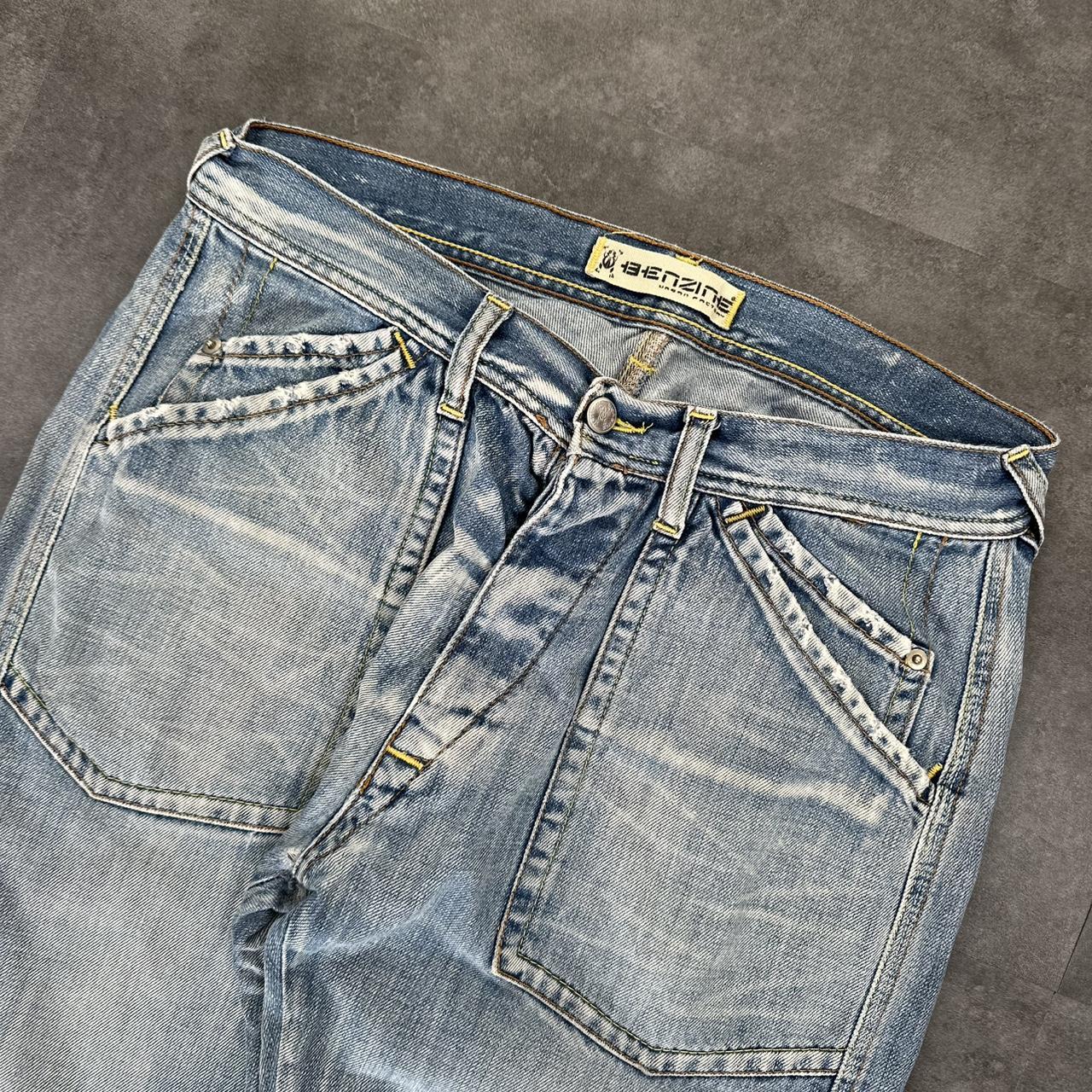 Japanese style hiphop 2000s embroidered jeans