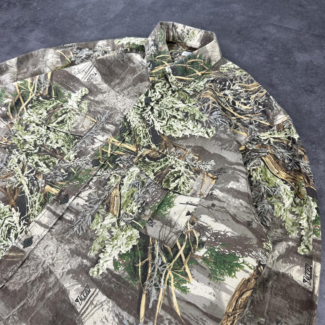 Ranger 2000s vintage 90s Y2K Mossy Oak Lightweight hunting apparel button down Real Tree camo long s