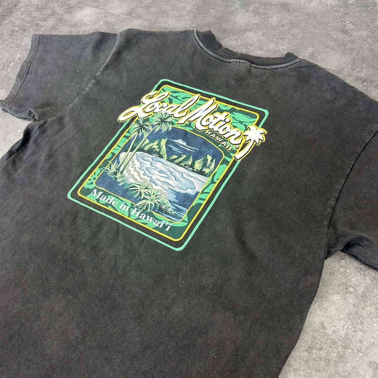 Hanes Beefy T 2000s Surfer Local Motion Print graphic T shirt