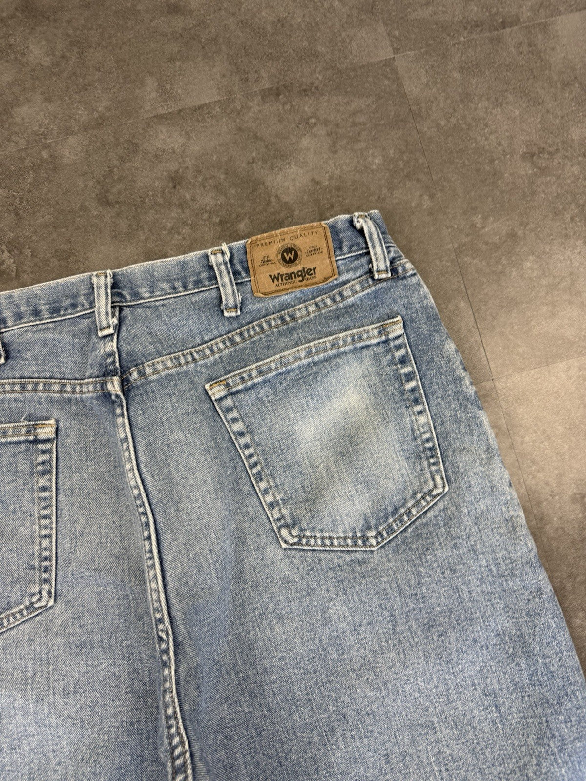 Wrangler Vintage Baggy Loose Jorts 90s Y2K Denim Jeans Shorts Skater 38W
