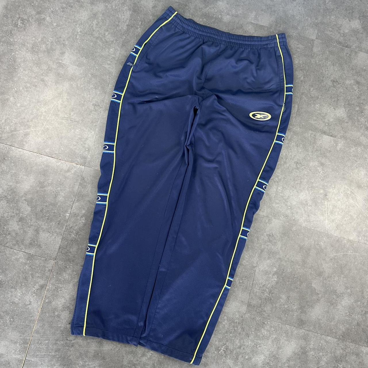 Reebok 2000s baggy vintage sportswear adjustable track pants