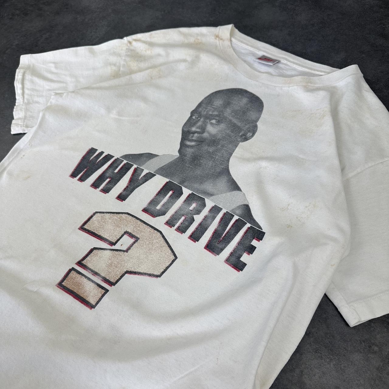 Nike T 2000s Y2K logo print Michael Jordan why drive graphic T shirt