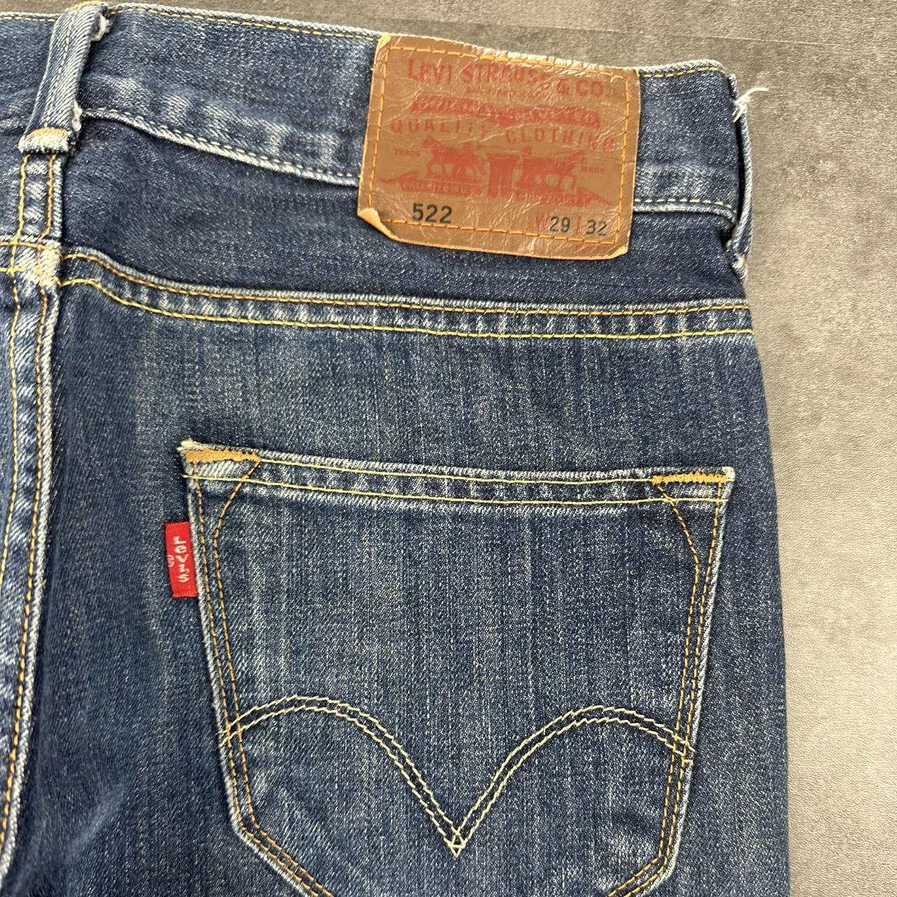 Levi’s 522 2000s dungaree workwear comfort fit denim shorts jorts