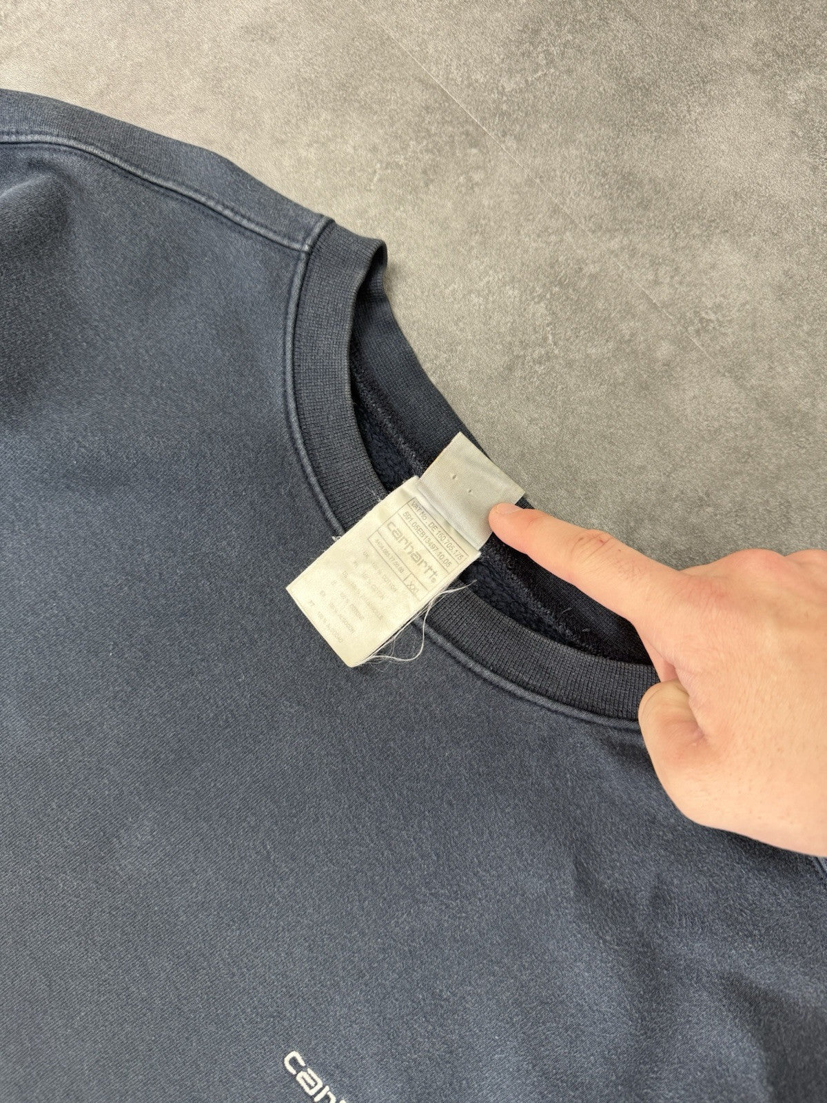 Vintage 90s Y2k Carhartt Sweatshirt Mens Workwear Embroidered XL