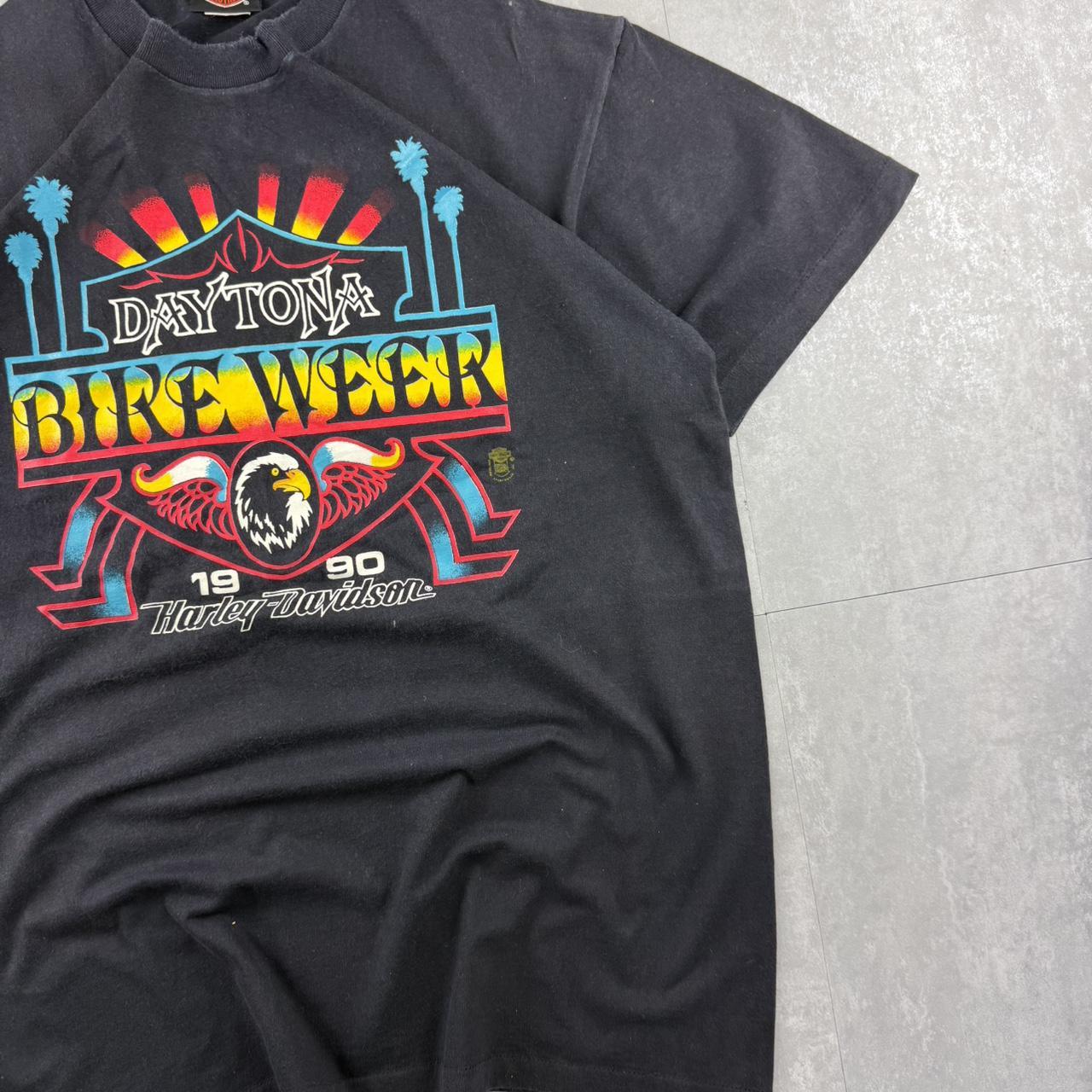 Harley Davidson 2000s biker spellout T shirt