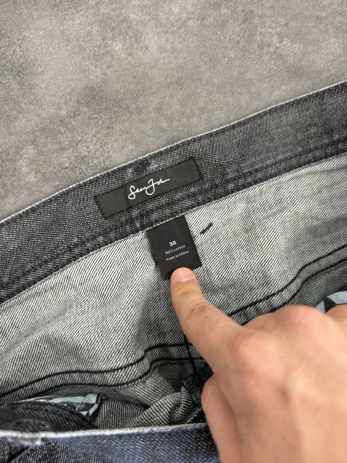 Sean John 2000s Hip Hop Baggy Jeans 90s Y2K Vintage Skate Embroidered 36W 32L