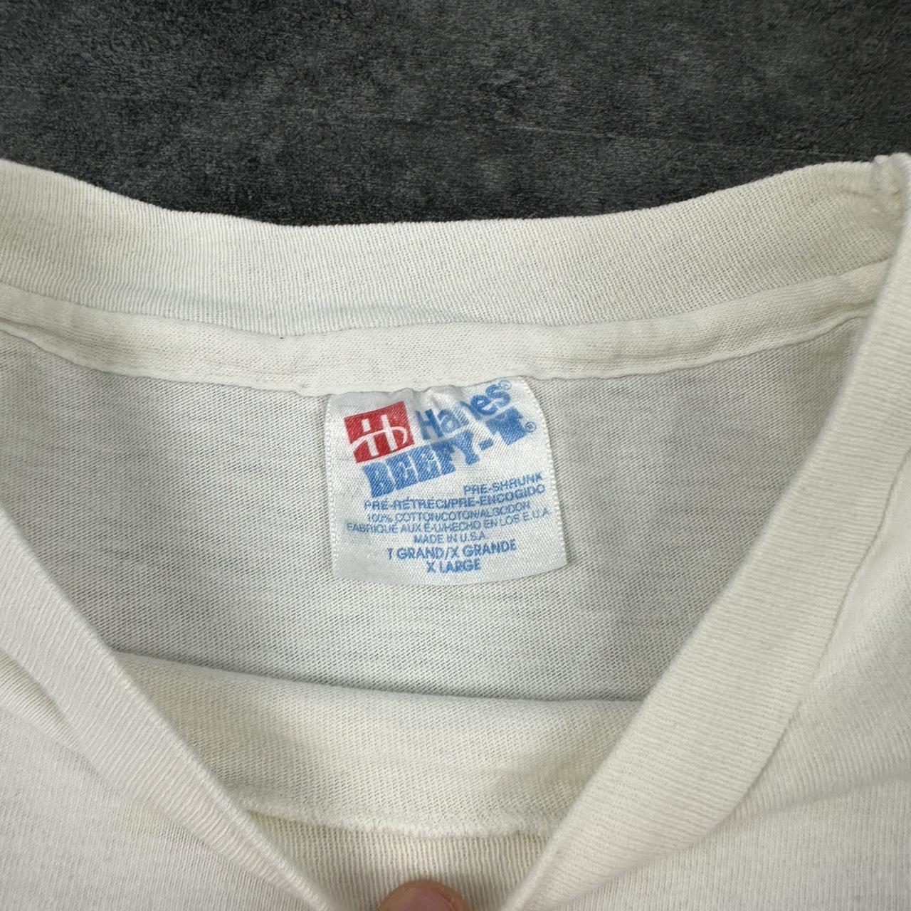 Hanes Beefy T 2000s cotton central point software graphic print spellout T shirt