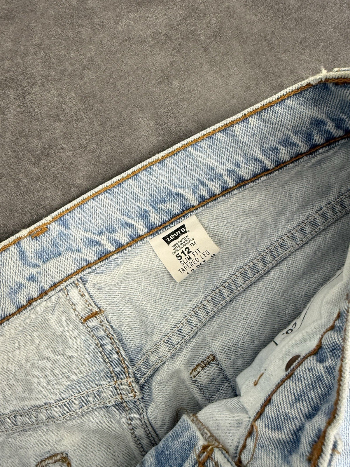 Levi's Vintage 90s 512 Jeans Mens Blue Slim Tapered light wash W28 L28