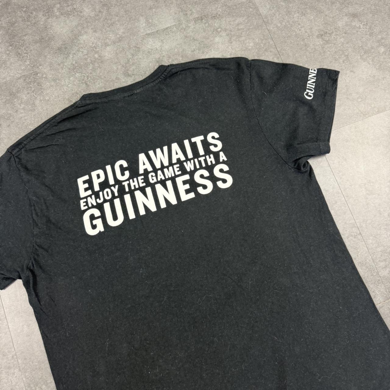 Guinness 2000s beer sportswear spellout T shirt