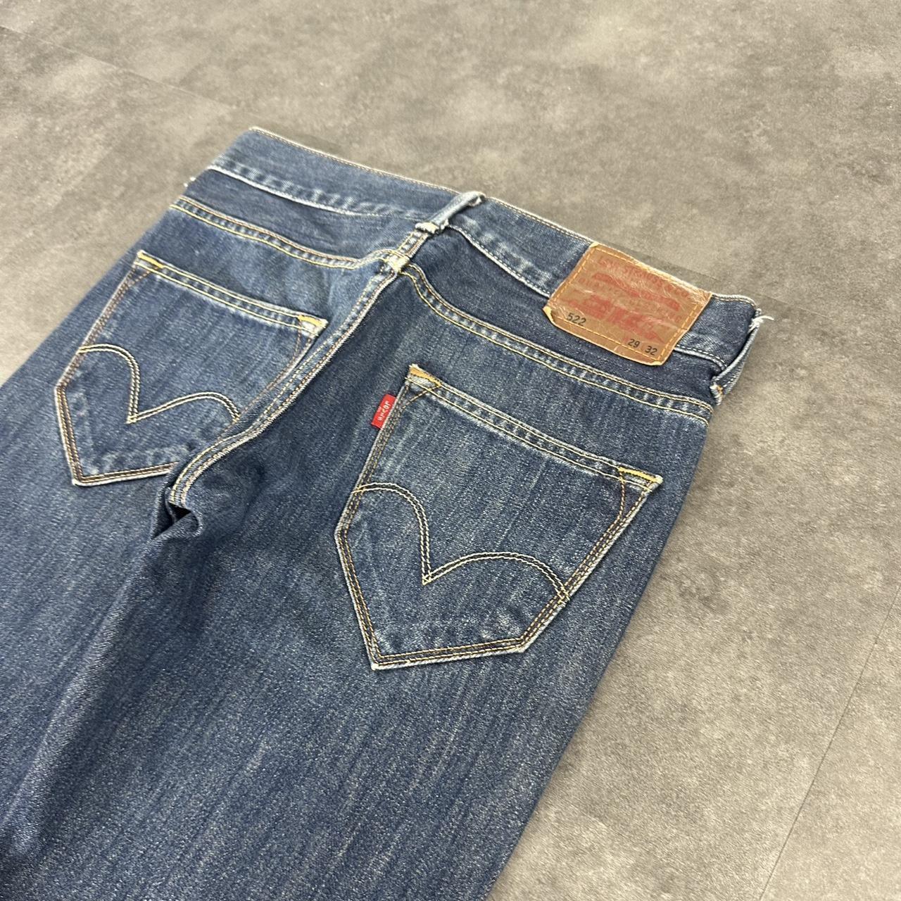 Levi’s 522 2000s dungaree workwear comfort fit denim shorts jorts