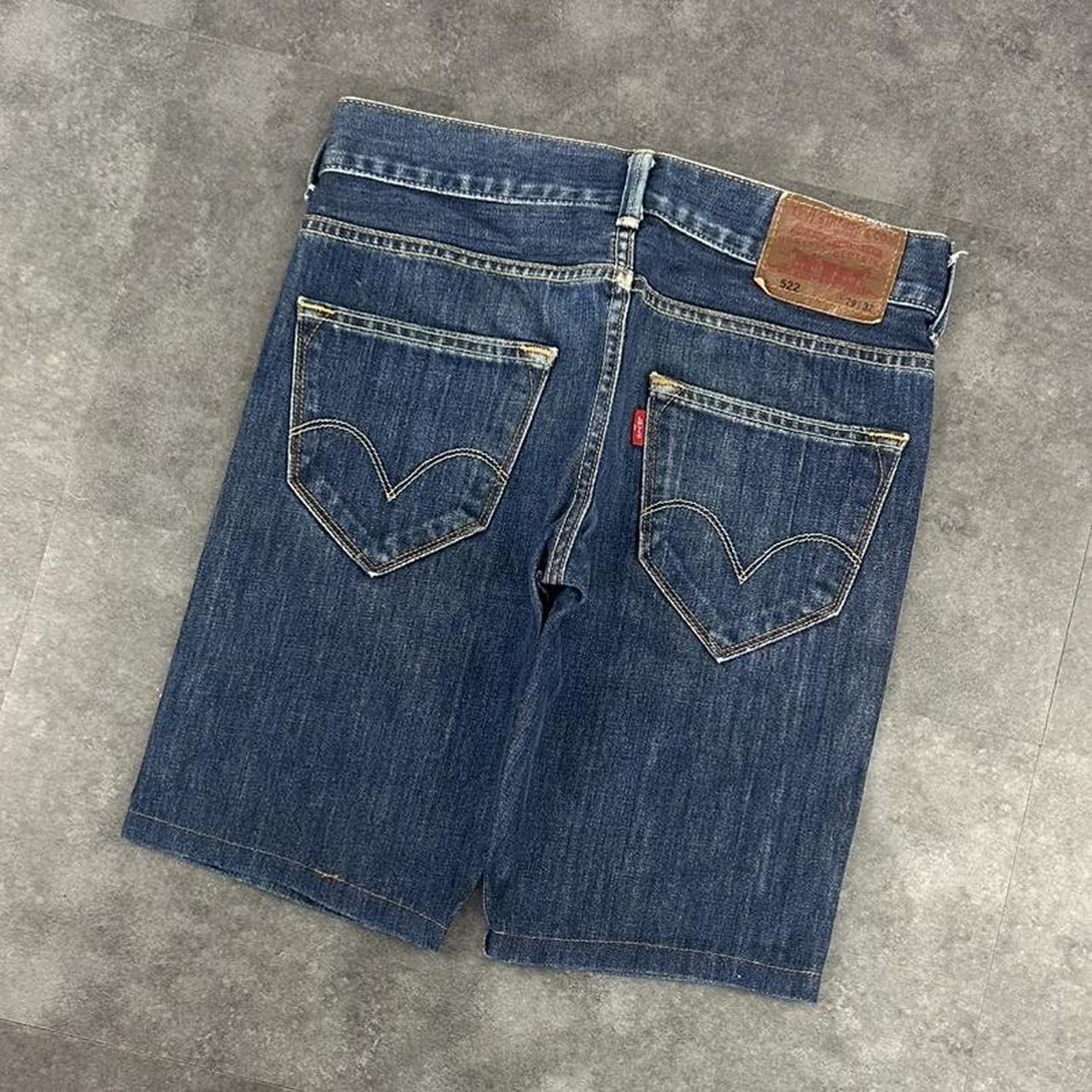 Levi’s 522 2000s dungaree workwear comfort fit denim shorts jorts