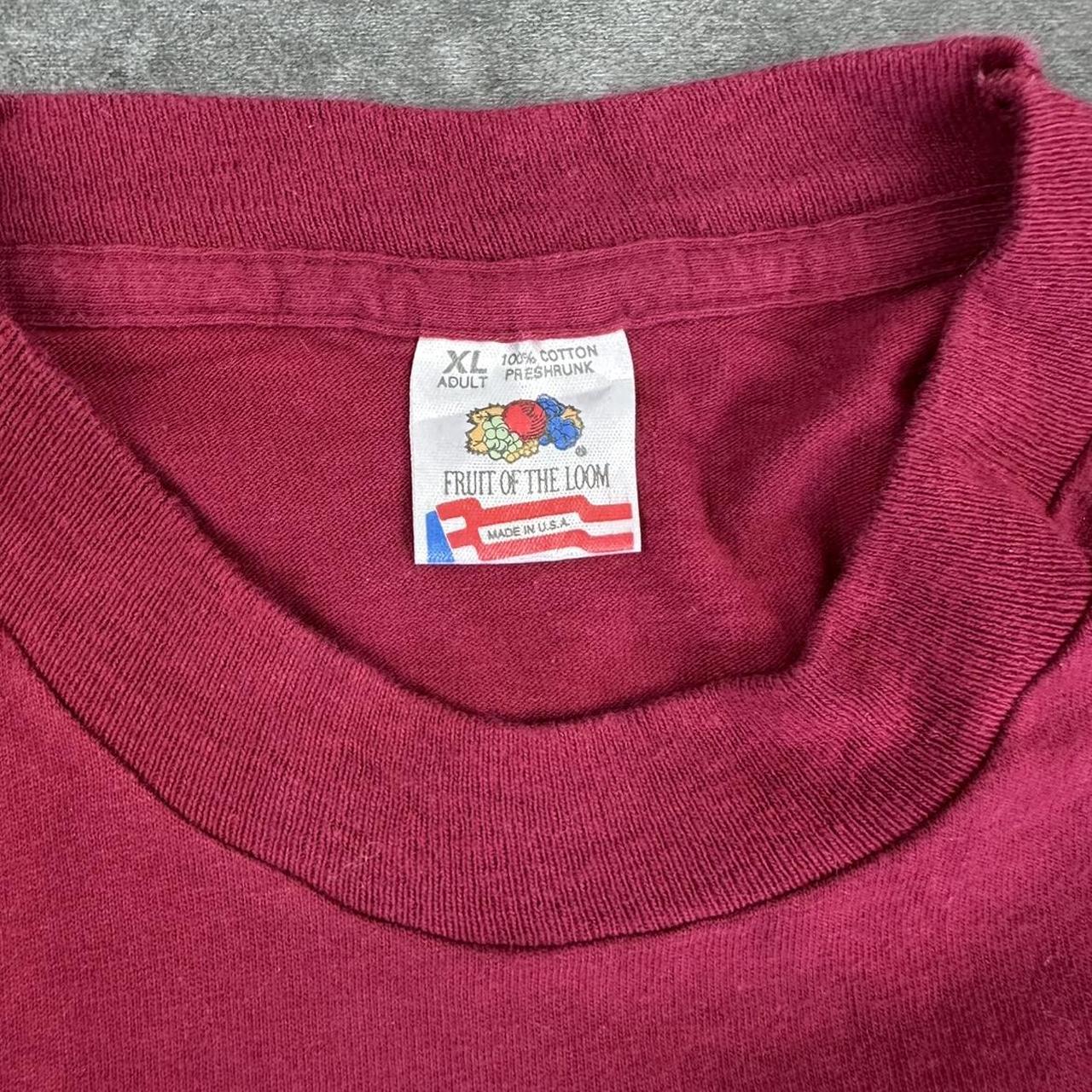 Fruit Of The Loom 2000s Print graphic German Lager logo T shirt