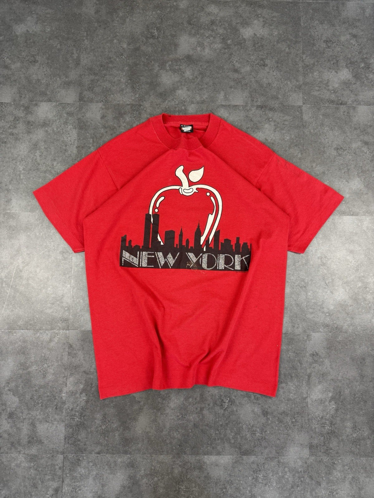 Single Stitch BEST Fruit of the Loom New York Vintage 90s Made in USA T-Shirt