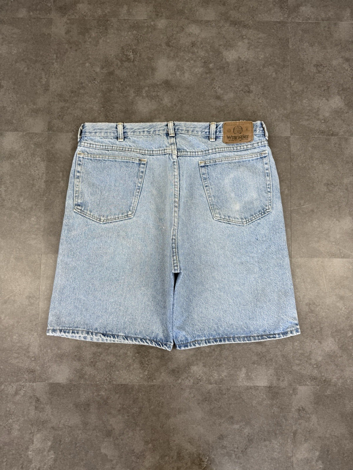 Wrangler Vintage Baggy Loose Jorts 90s Y2K Denim Jeans Shorts Skater 38W