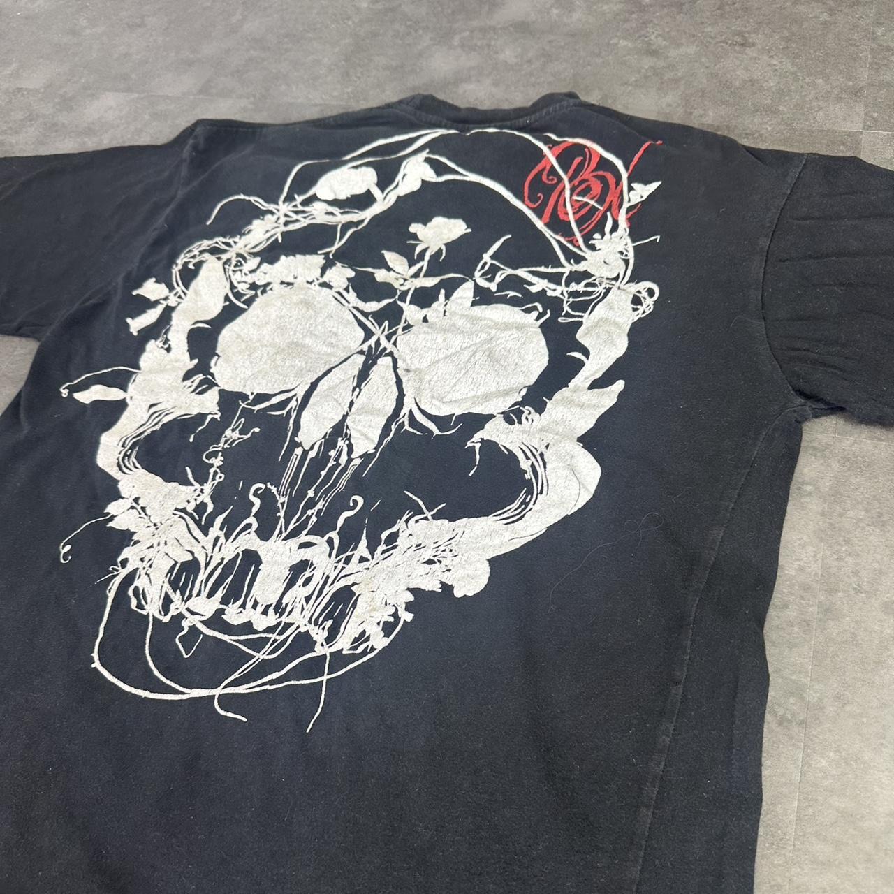 BKLYN Xpress 2000s logo Print Skull Logo graphic T shirt