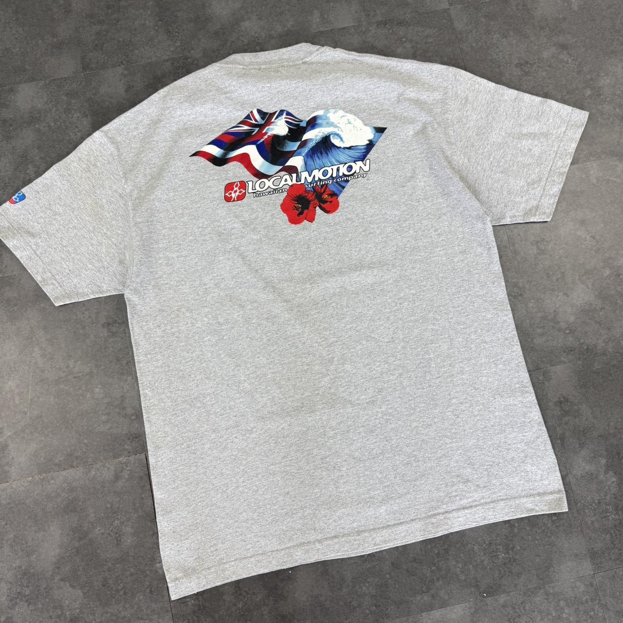 Local Motion Hawaii surf company 2000s Surfwear Logo design graphic T shirt