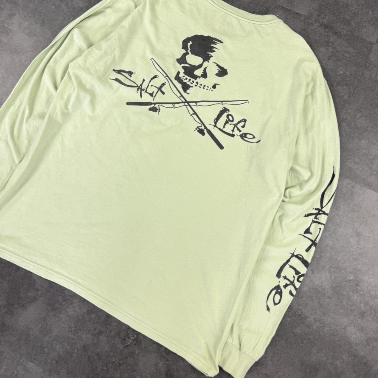 Salt Life Skull 2000s long sleeve skater Surfwear Print graphic T shirt