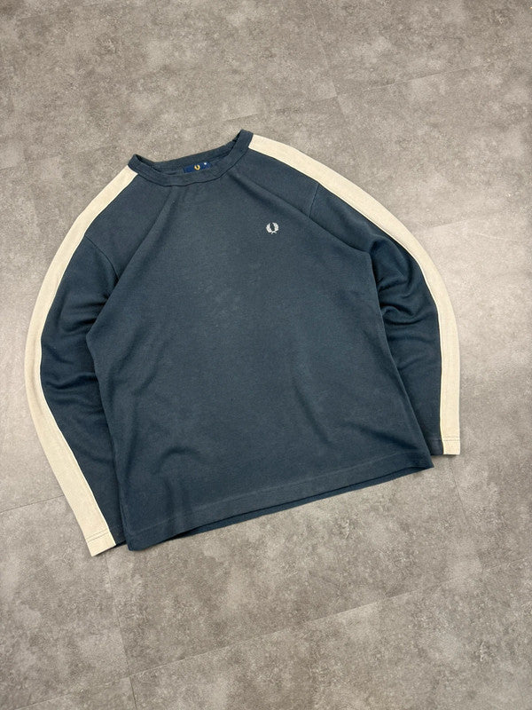 Fred Perry 2000s Embroidered knit Sweatshirt 90s y2k Size M