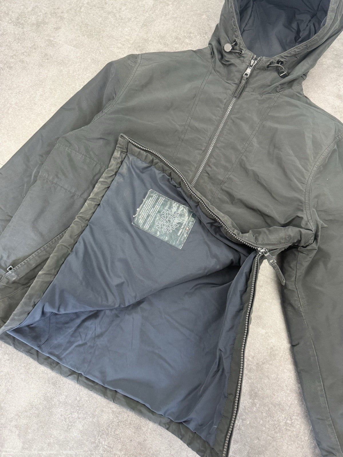 Tommy Hilfiger Padded Windbreaker Half Zip Water Resistant Hoodie Jacket