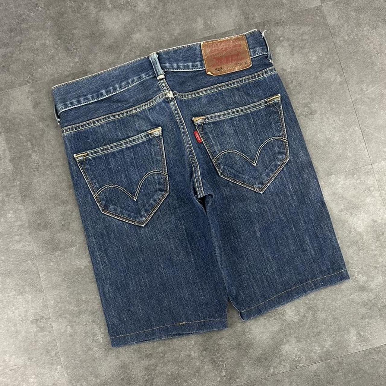 Levi’s 522 2000s dungaree workwear comfort fit denim shorts jorts