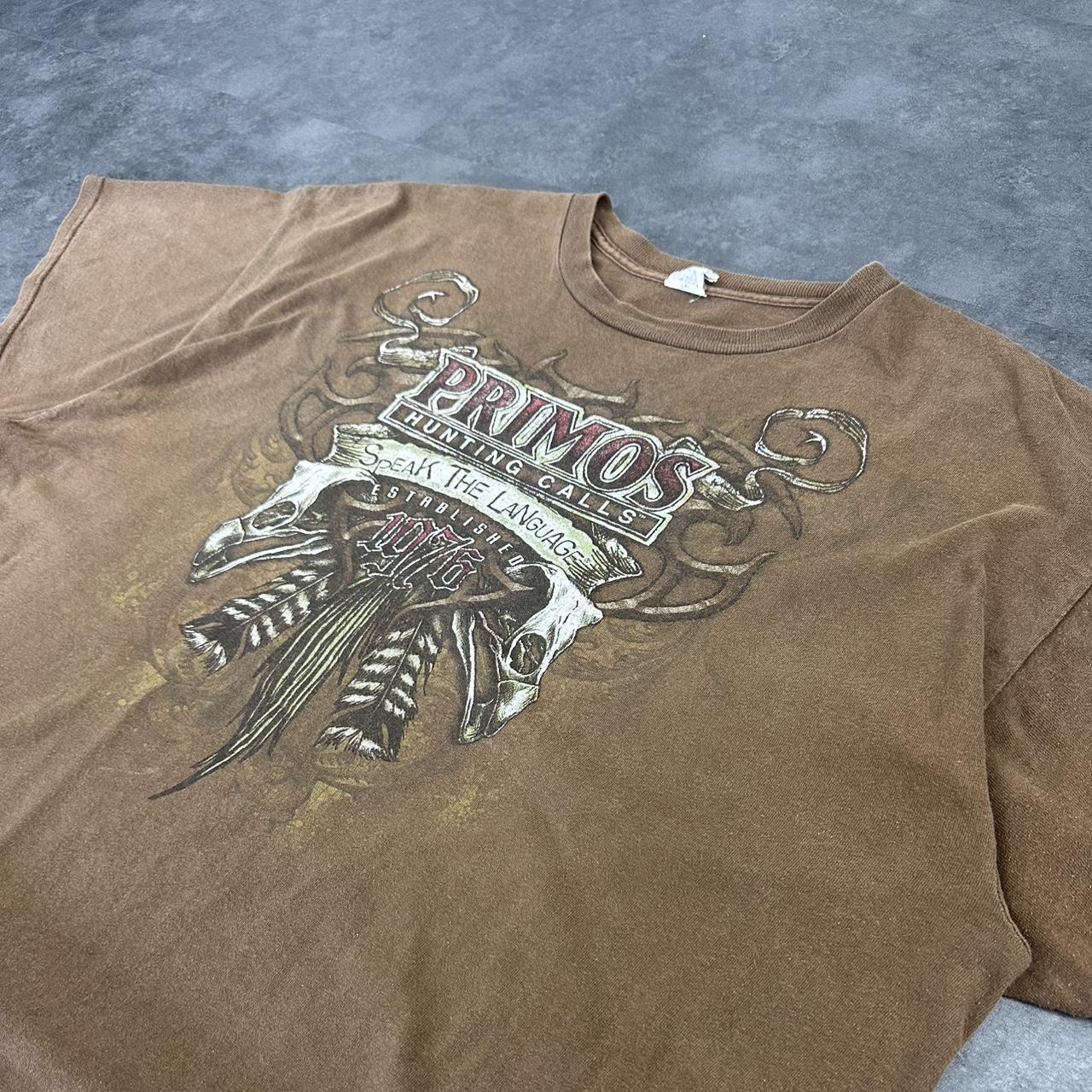 Primos 90s printed hunting graphic logo T shirt
