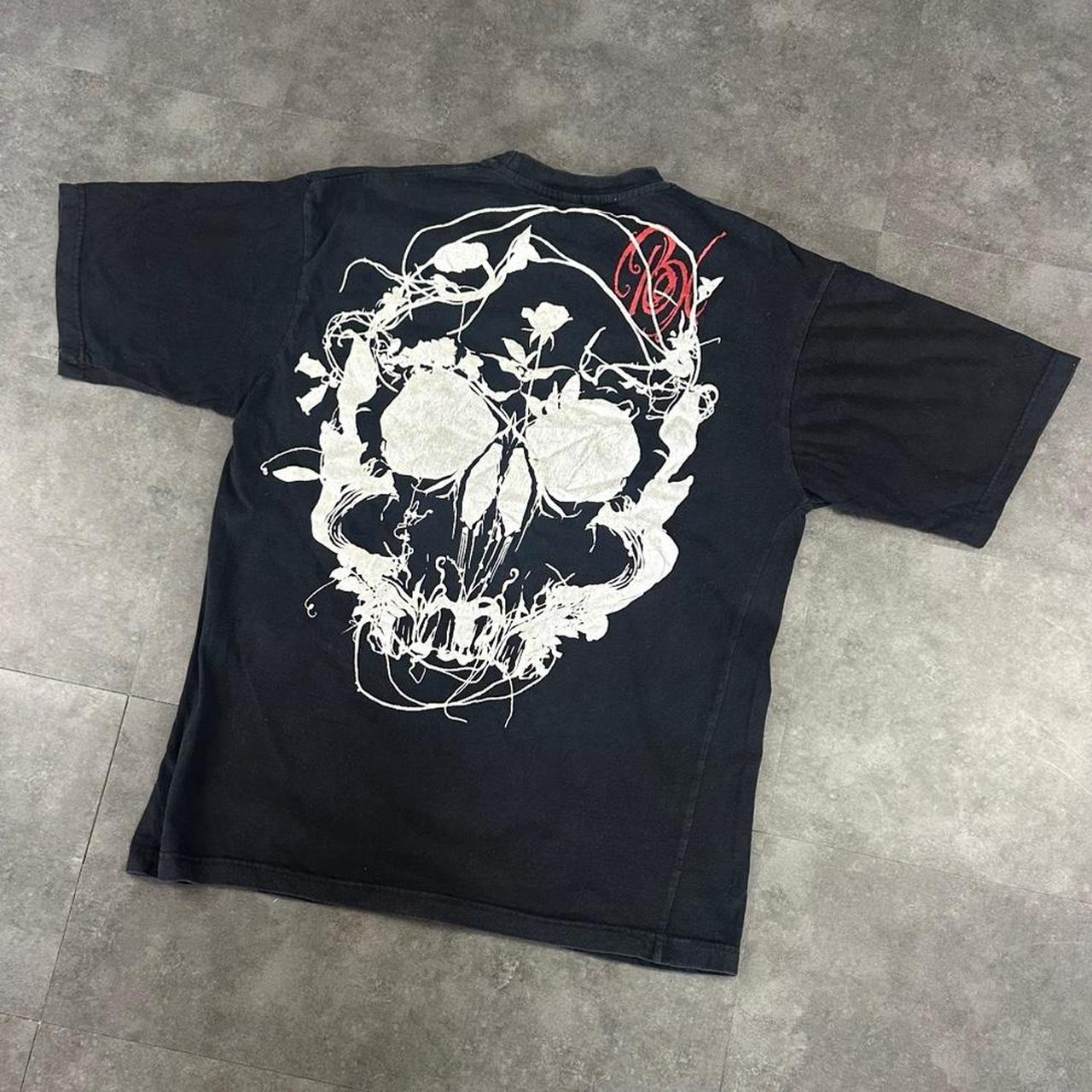 BKLYN Xpress 2000s logo Print Skull Logo graphic T shirt