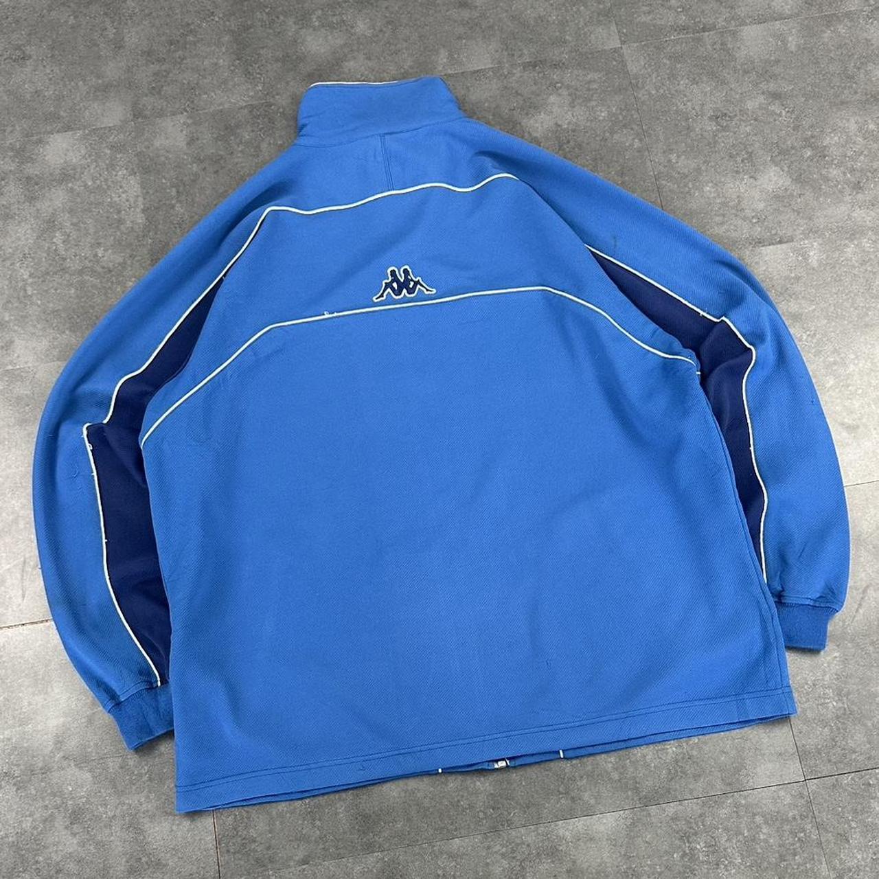 Kappa Vintage 90s streetwear hiphop big embroidered zip track sweatshirt