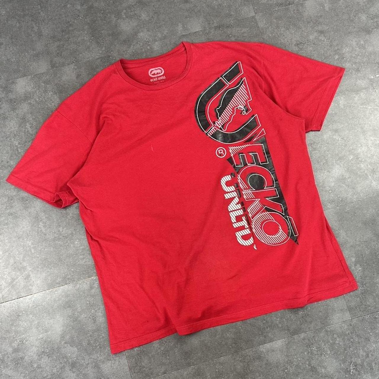 Ecko Unltd 90s Y2K print graphic logo shirt