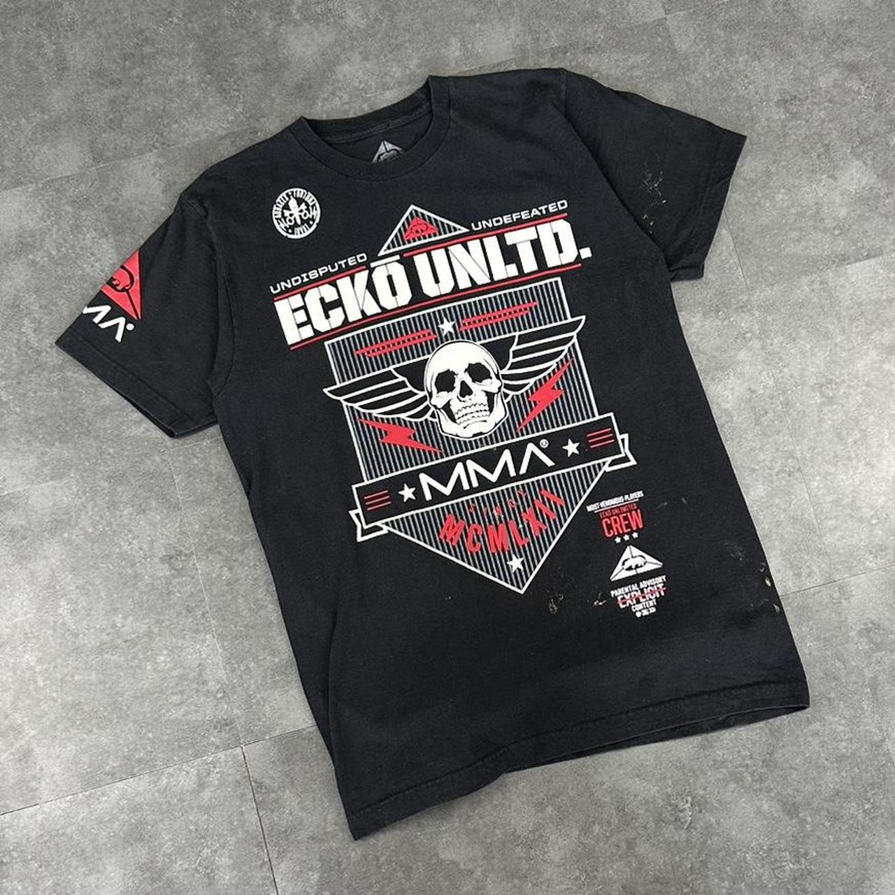 Ecko Unltd T 2000s Y2K logo print MMA undefeated graphic T shirt