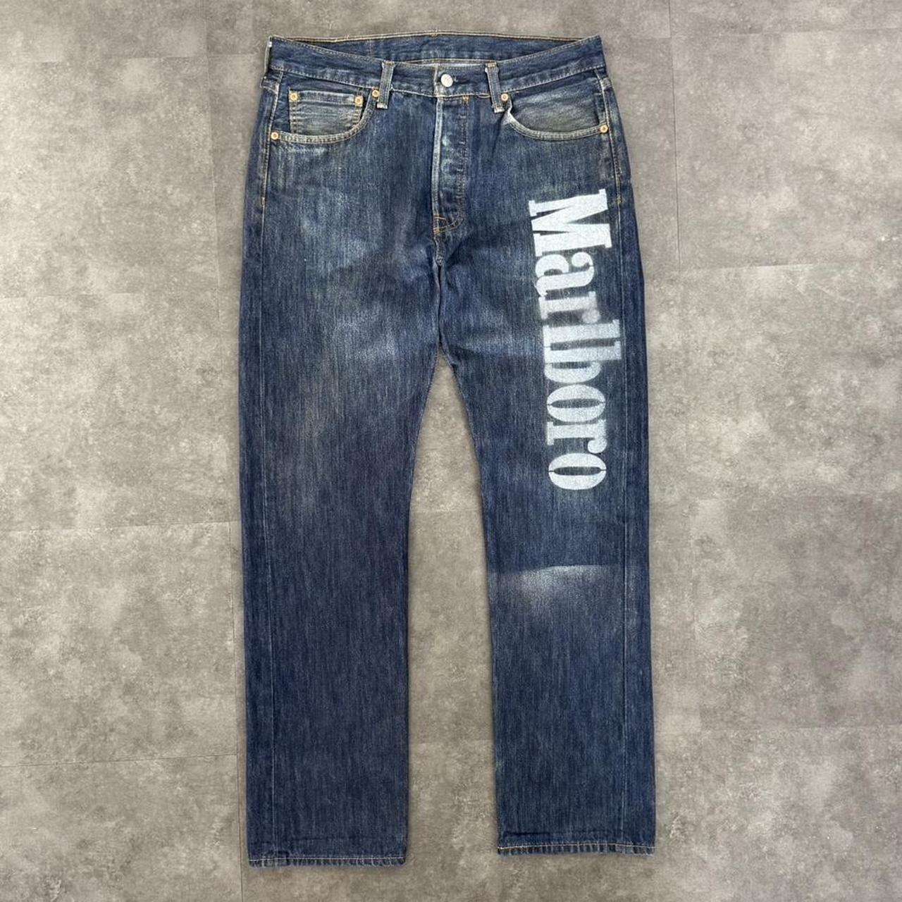 Custom Levi’s 501 x Marlboro cowboy jeans