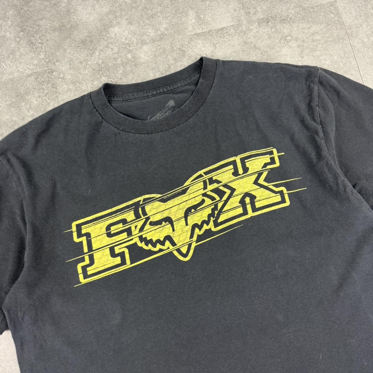 Fox Racing T 2000s Print Logo design graphic T shirt