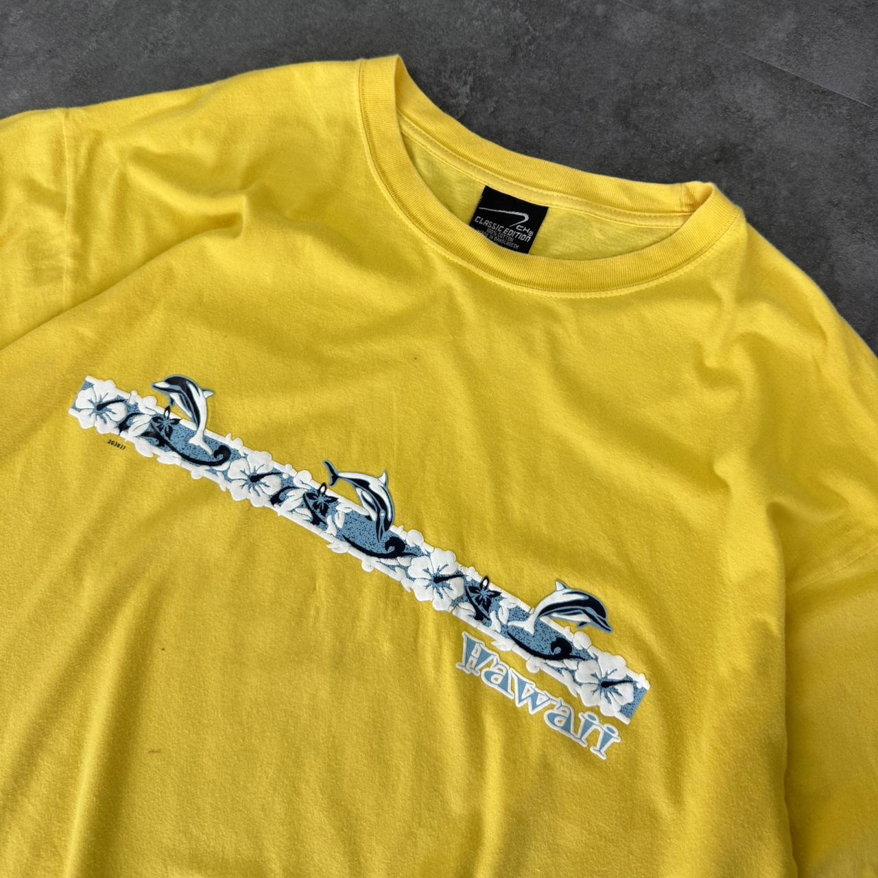Hawaii 2000s CH classic edition dolphin print graphic logo streetwear T shirt