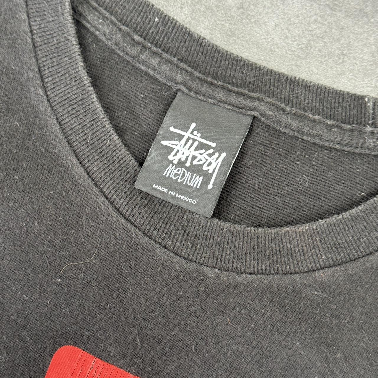Stussy 2000s graphic print logo spellout T shirt