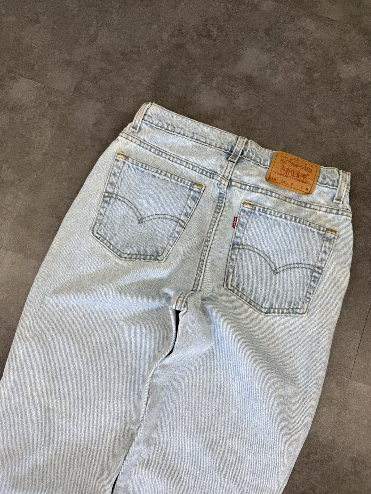 Levi's Vintage 90s 512 Jeans Mens Blue Slim Tapered light wash W28 L28
