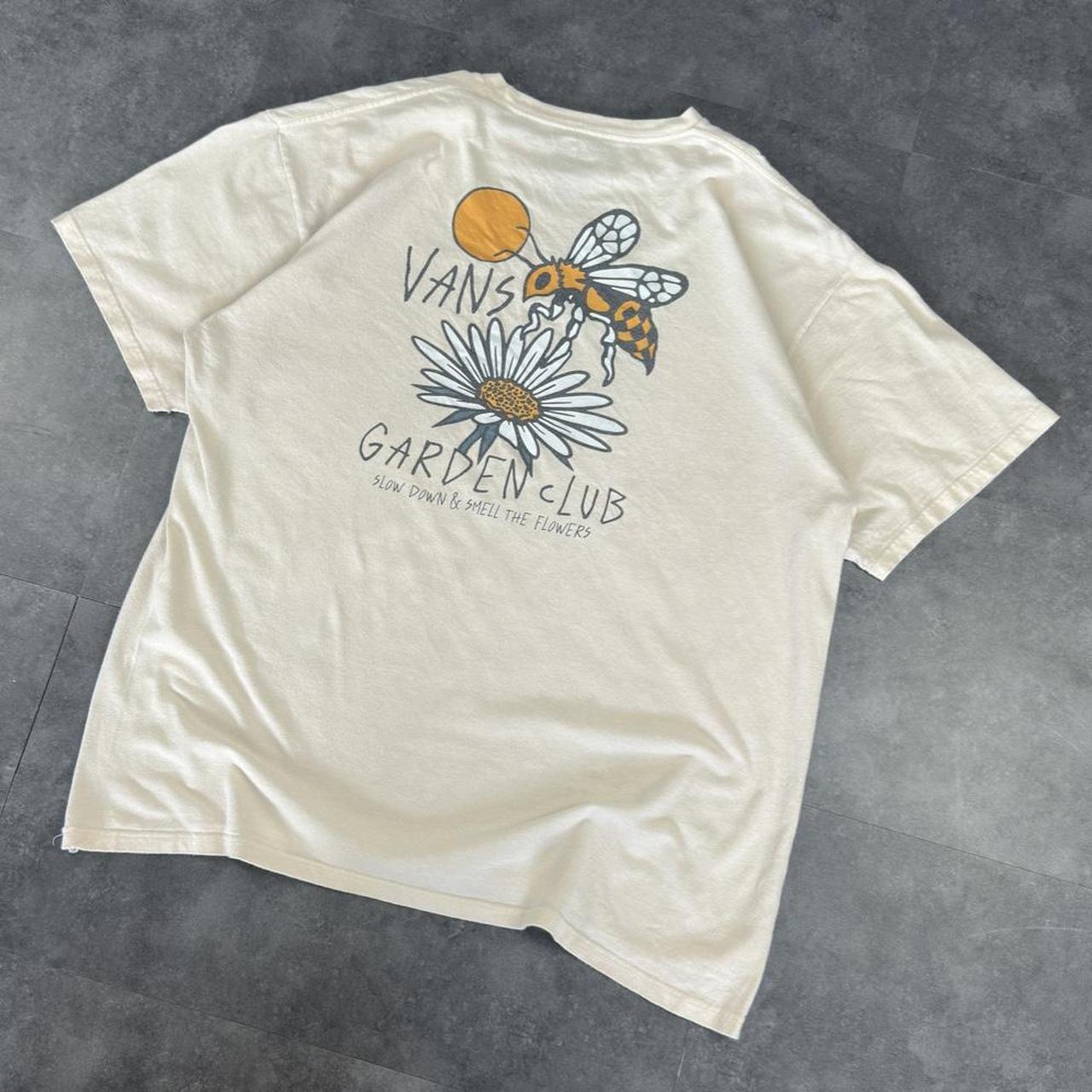 Vans T 2000s Y2K logo Garden club print design