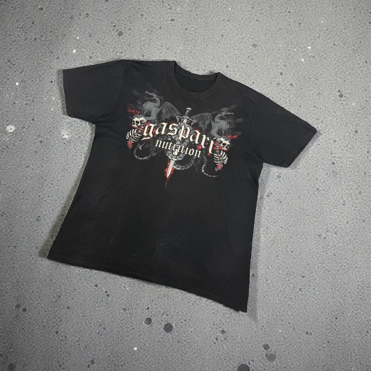 Skeleton skull Vintage Y2K hip hop grunge T Shirt