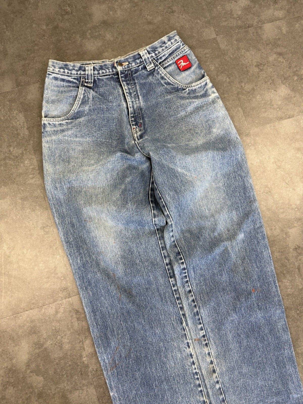 Sir Benni Miles 2000s Hip Hop Baggy Jeans 90s Y2K Vintage Paint Skate Jeans 31W