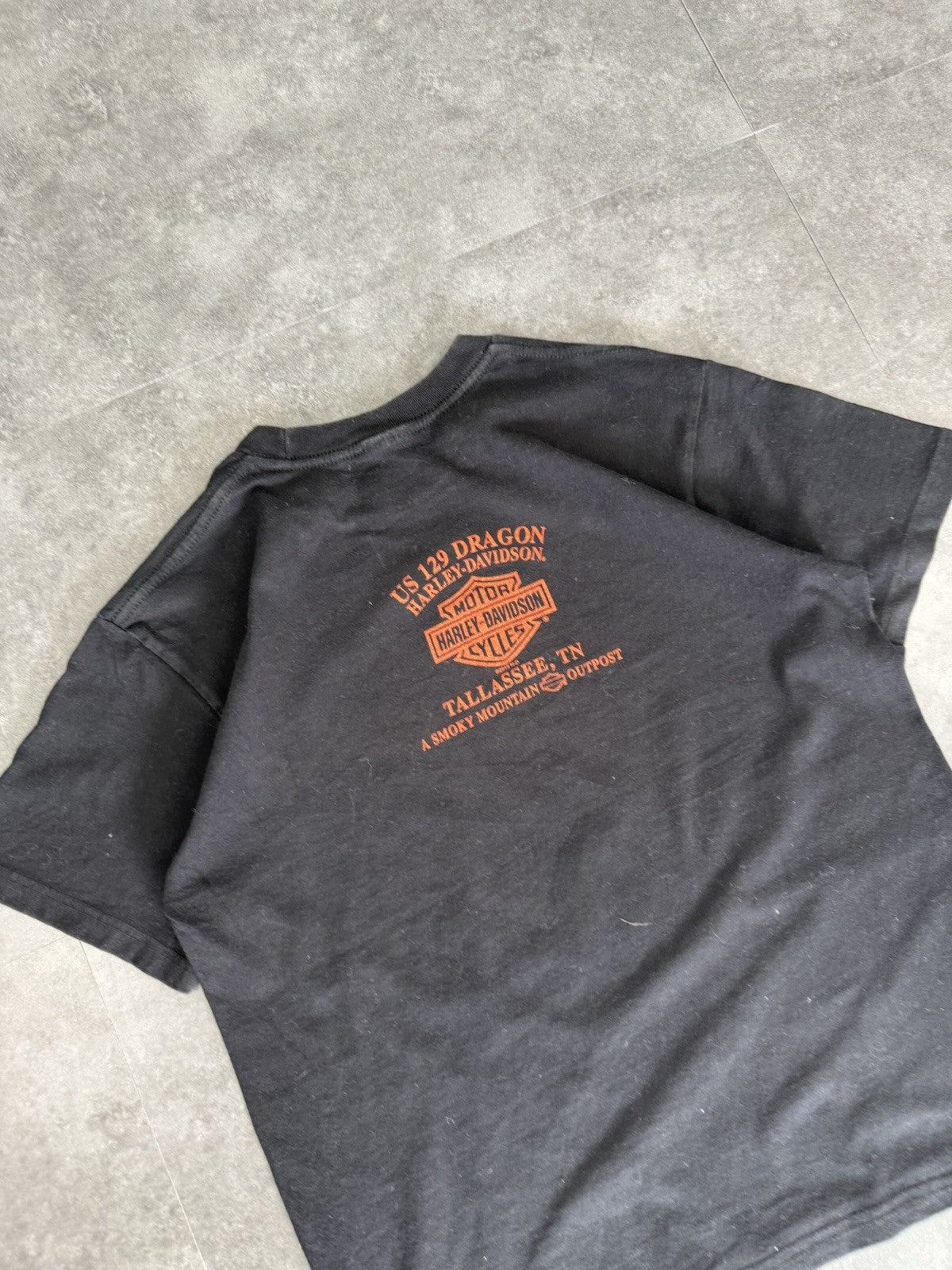 Vintage Harley Davidson T Shirt 90s Baby T Womens Dragon Biker Graphic Size S
