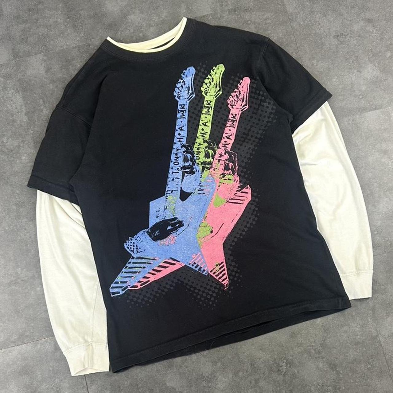 Guitar Hero Style T 2000s Print Japanese Logo graphic T shirt